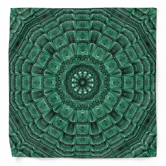 Dark Green Decorative Bandana (Front)