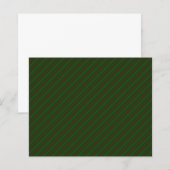 Dark Green Diagonal Striped Pattern. (Front/Back)