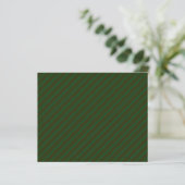 Dark Green Diagonal Striped Pattern. (Standing Front)