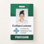 Dark Green Doctor, Nurse, Health Aide Photo ID Badge