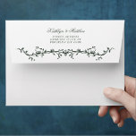 Dark Green Elegant Vintage Floral Wedding Envelope<br><div class="desc">Dark Green Elegant Vintage Floral Wedding Invitation Envelope. Celebrate your special day with this elegant and beautiful wedding invitation design to beautify your special occasion. All the texts are pre-arranged for you to personalize easily and quickly with your own details.</div>