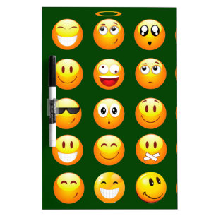 dark green emoji Dry-Erase board