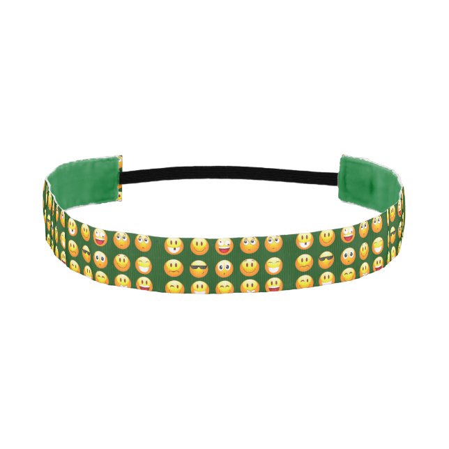dark green emoji headband (Front)