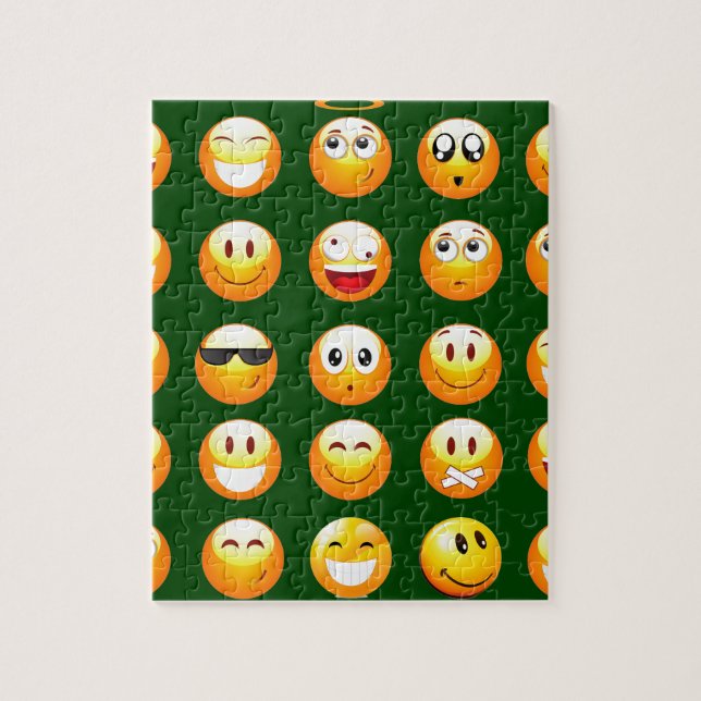 dark green emoji jigsaw puzzle (Vertical)