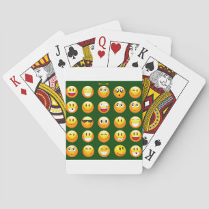 dark green emoji poker cards