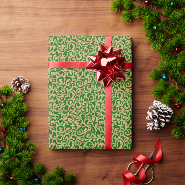  Christmas Ribbon for Gift Wrapping, Thin Christmas