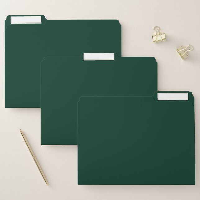 Dark Green File Folder (Set)