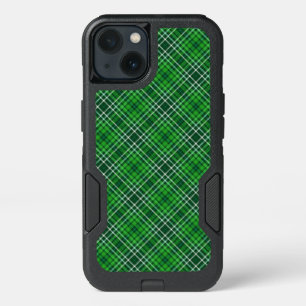 Dark Green & Forest Green Plaid Pattern iPhone 13 Case