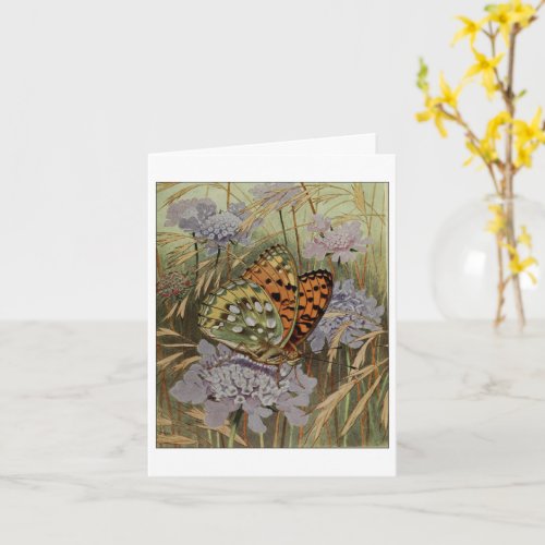 Dark green fritillary Butterfly Card