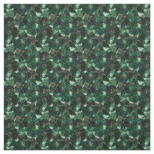 Dark Green Gemstone Fabric