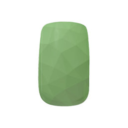 Dark green gradient geometric mesh pattern minx nail art