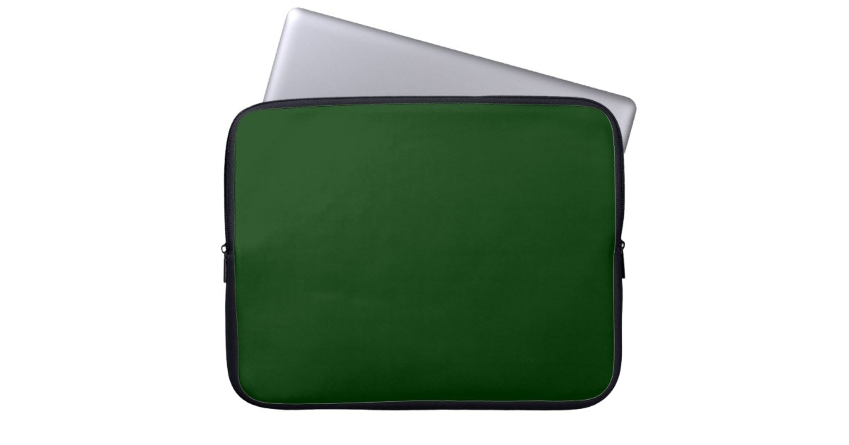 Dark Green Laptop Sleeve Zazzle