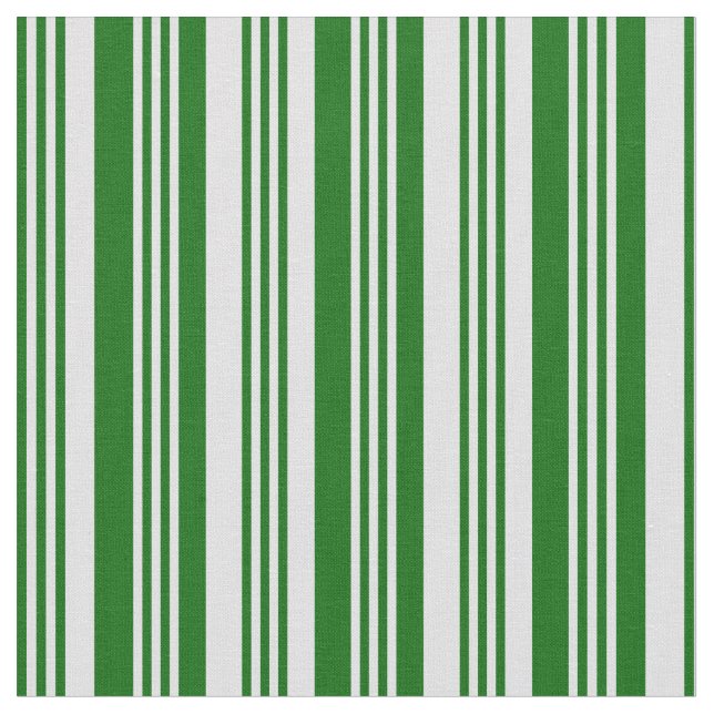 Dark Green & Lavender Colored Stripes Fabric (Close Up)