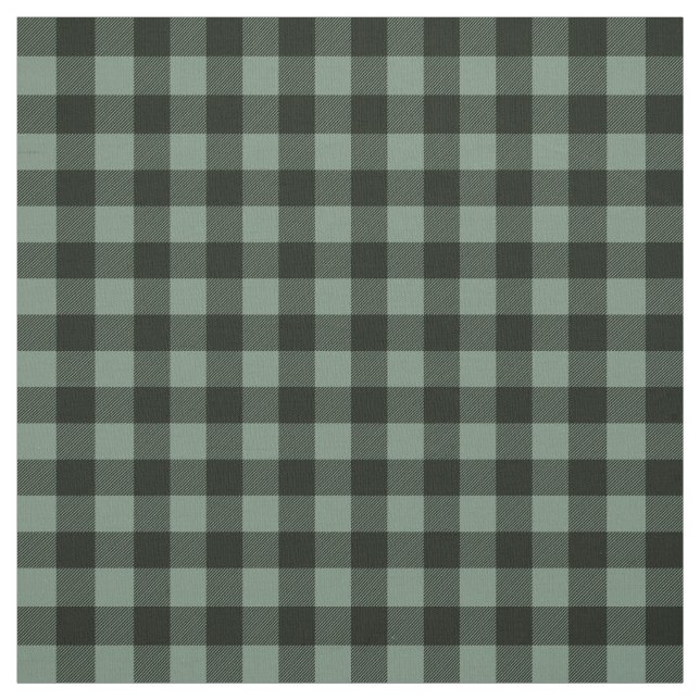 Dark Green Light Green | Buffalo Plaid Fabric (Swatch)