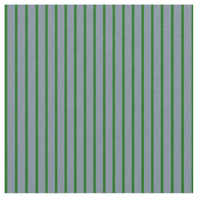 Dark Green & Light Slate Gray Pattern Fabric (Close Up)