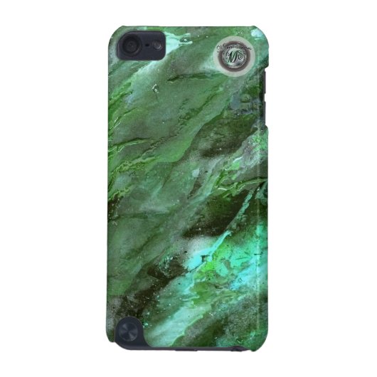 Dark Green Liquid camo iPod Touch 5g case (Back)