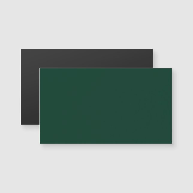 Dark Green Magnetic Business Card (Front/Back)