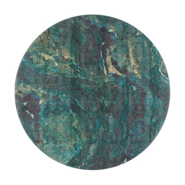 Dark green marble: luxurious texture. cutting board (Front)