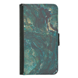 Dark green marble: luxurious texture. samsung galaxy s5 wallet case