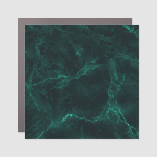 Dark green marble, seamless texture. car magnet (Front)