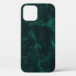 Dark green marble, seamless texture. iPhone 12 case