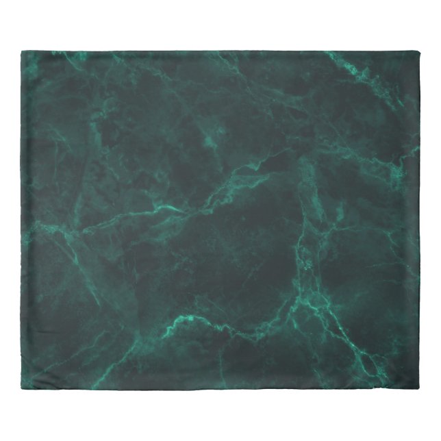 Dark green marble, seamless texture. duvet cover (Front)