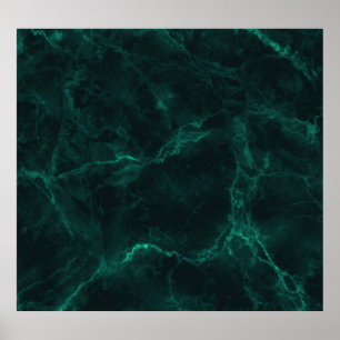 Dark green marble, seamless texture. poster