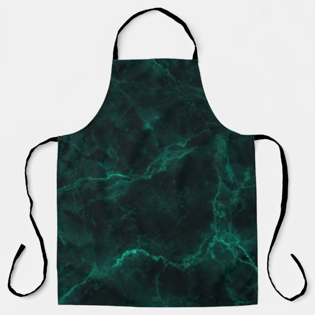 Dark green marble texture apron (Front)