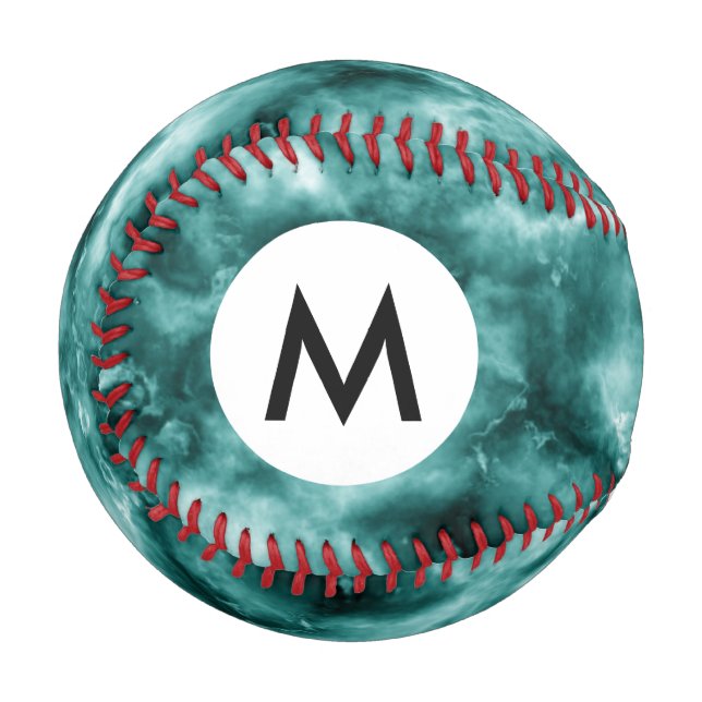 Dark Green Marble Texture Baseball (Front Left)