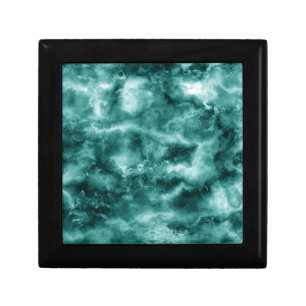 Dark Green Marble Texture Keepsake Box