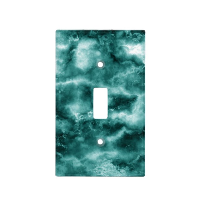 Dark Green Marble Texture Light Switch Cover (Front)