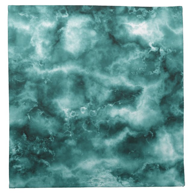 Dark Green Marble Texture Napkin (Front)