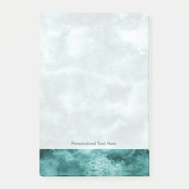 Dark Green Marble Texture Post-it Notes (Front)