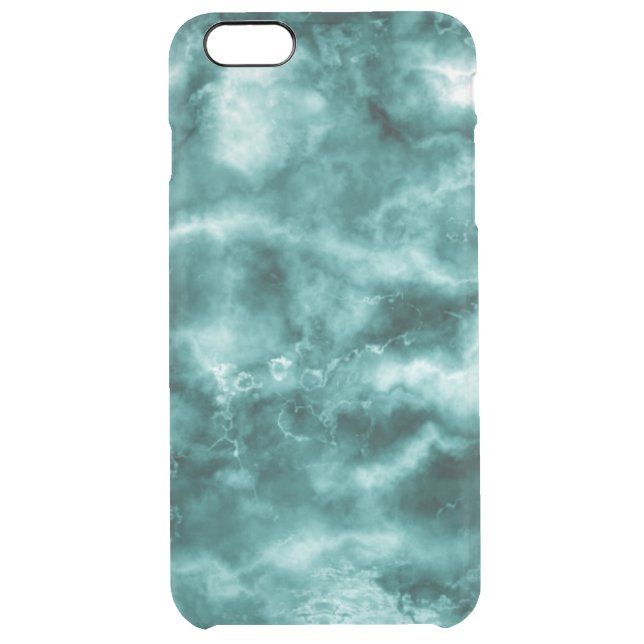 Dark Green Marble Texture Uncommon iPhone Case (Back)