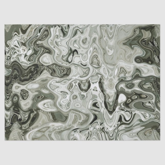 dark green marble tissue paper (Front)