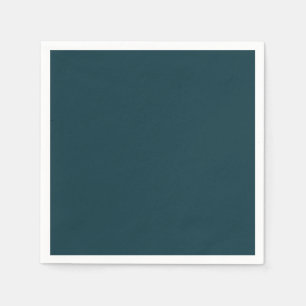 Dark Green Monochrome Solid Color Elegant Budget Napkins