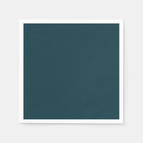 Dark Green Monochrome Solid Color Elegant Budget Napkins