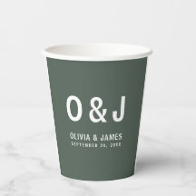 Dark Green | Moss Minimalist Modern Scandi Wedding