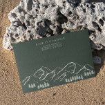 Dark Green Mountain Pine Tree Outdoor Wedding Envelope<br><div class="desc">Dark Green Mountain Pine Tree Minimalist Outdoor Wedding Invitation Envelope. Celebrate your special day with this elegant and beautiful wedding invitation design to beautify your special occasion. All the texts are pre-arranged for you to personalize easily and quickly with your own details.</div>