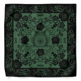 Dark Green Nature Core Toad Bandana