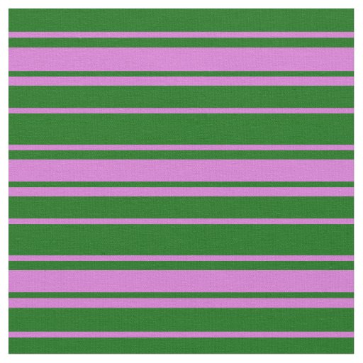 Dark Green & Orchid Lined Pattern Fabric