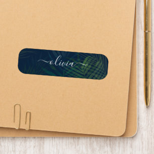 Dark Green Palm Leaves Pattern Patch – Tropical 