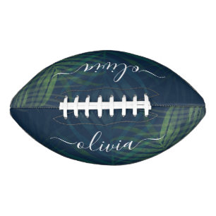 Dark Green Palm Leaves Pattern – Tropical Jungle Football