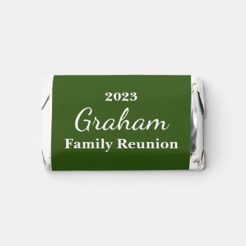 Dark Green Personalized Favor Wrappers by Visages at Zazzle