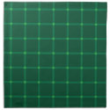 Dark green plaid festive traditional winter cloth napkin