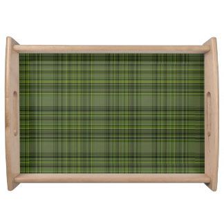 Dark Green Plaid (viats) Serving Tray