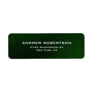 Dark Green Plain Elegant Label