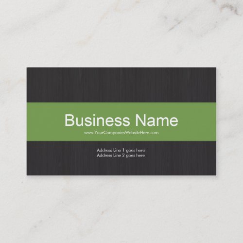 Dark &amp; Green Professional Business Card