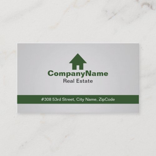 Dark Green Real Estate Business Cards