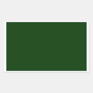 Dark Green Rectangular Sticker